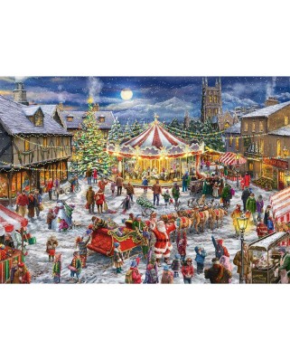 Puzzle 2x1.000 piese - Christmas Carrousel (Jumbo-11308)