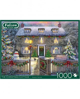 Puzzle 1000 piese - The Christmas Cottage (Jumbo-11313)