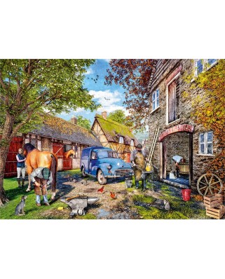 Puzzle 1000 piese - The Blacksmith's Cottage (Jumbo-11333)