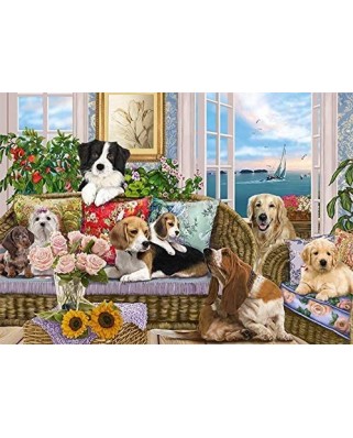 Puzzle 500 piese - Premium Collection - Furry Friends (Jumbo-18849)