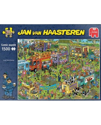 Puzzle 1500 piese - Jan Van Haasteren: Food Truck Festival (Jumbo-20042)