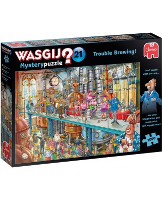 Puzzle 1000 piese - Wasgij Mystery 21 - Trouble Brewing (Jumbo-25006)