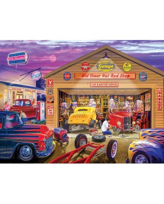 Puzzle 750 piese - Old Timer's Hot Rods (Master-Pieces-32000)