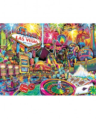 Puzzle 550 piese - Travel Collages - Las Vegas (Master-Pieces-32025)