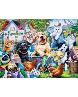 Puzzle 300 piese XXL - Washing Time (Master-Pieces-32110)