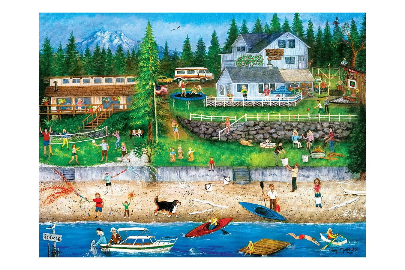 Puzzle 750 piese - 4th of July at Seabeck (Master-Pieces-32139)