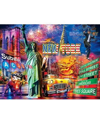 Puzzle 550 piese - Greetings from New York City (Master-Pieces-32146)