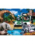 Puzzle 300 piese XXL - Watering Hole (Master-Pieces-32152)