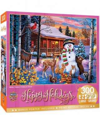 Puzzle 300 piese XXL - Winter Visitors (Master-Pieces-32153)
