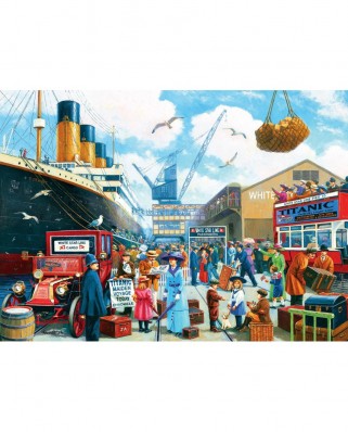 Puzzle 1000 piese - Titanic Boarding (Master-Pieces-60346)
