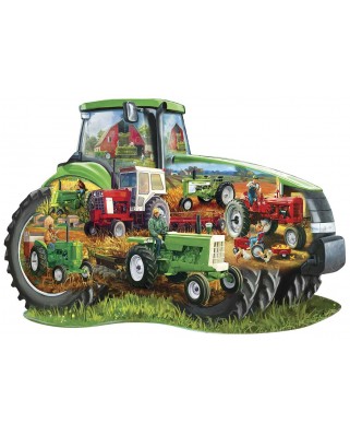 Puzzle 1000 piese contur - Tractor (Master-Pieces-71958)
