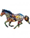 Puzzle 1000 piese contur - Wild Horse (Master-Pieces-72052)