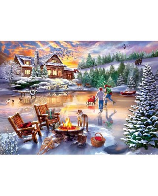 Puzzle 1000 piese - Time Away Skating (Master-Pieces-72055)
