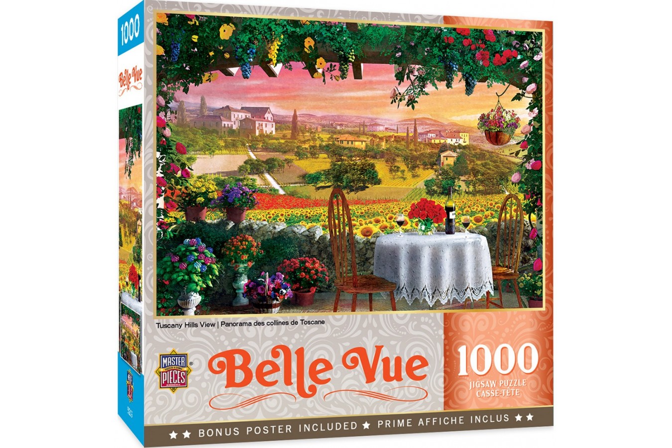 Puzzle 1000 piese - Tuscany Hills View (Master-Pieces-72108)
