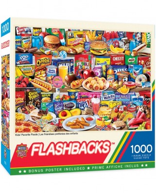 Puzzle 1000 piese - Kids Favourite Food (Master-Pieces-72140)