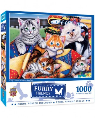 Puzzle 1000 piese - Cozy Cats (Master-Pieces-72181)