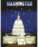 Puzzle 100 piese mini - The Capitol - American Airlines Poster (New-York-Puzzle-AA1702)