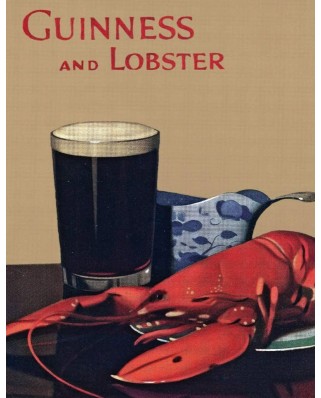 Puzzle 100 piese mini - Guinness and Lobster (New-York-Puzzle-GU2050)