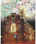 Puzzle 100 piese mini - Boston City Map Mini (New-York-Puzzle-NG1866)