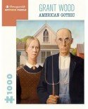 Puzzle 1000 piese - Wood Grant: American Gothic (Pomegranate-AA1081)