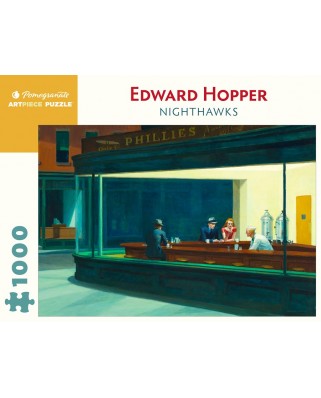 Puzzle 1000 piese - Edward Hopper: Nighthawks (Pomegranate-AA1082)