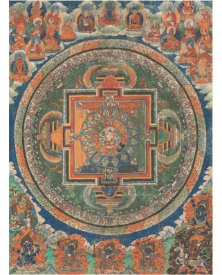 Puzzle 1000 piese - Mandala the goddess to the glorious white umbrella (Pomegranate-AA257)
