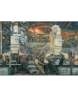 Puzzle 1000 piese - Diego Rivera: The industry of Detroit (Pomegranate-AA421)