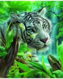 Puzzle 1000 piese - White Tiger of Eden (Sunsout-21802)