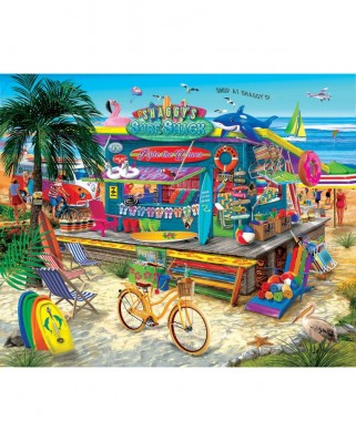 Puzzle 1000 piese XXL - Shaggy's Surf Shop (Sunsout-31556)