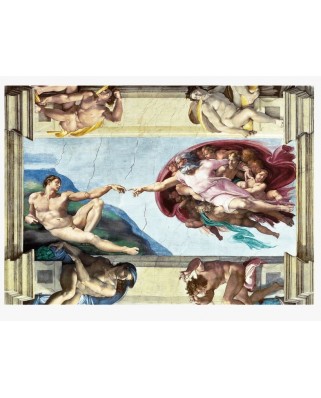 Puzzle 1000 piese - Michelangelo Buonarroti: The Creation of Adam (Trefl-10590)