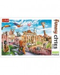 Puzzle 1000 piese - Funny Cities - Rome (Trefl-10600)