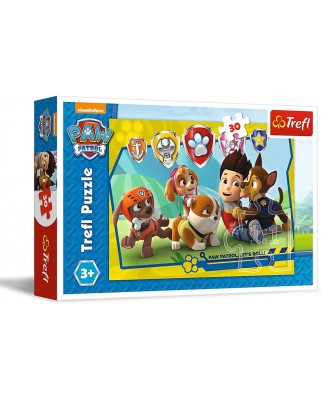 Puzzle 30 piese - Paws Patrol - Let's Roll (Trefl-18239)