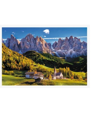 Puzzle 1500 piese - Val di Funes Valley, Dolomites, Italy (Trefl-26163)