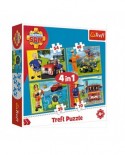 Puzzle 35/48/54/70 piese - Fireman Sam to the Rescue (Trefl-34311)