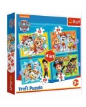 Puzzle 12/15/20/24 piese - Happy Paw Patrol Team (Trefl-34346)