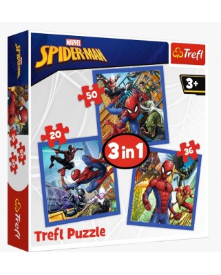 Puzzle 20/36/50 piese - Spider Force (Trefl-34841)