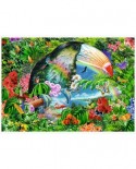 Puzzle 1000 piese - Spiral Puzzles - Tropical Animals (Trefl-40014)