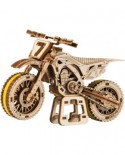 Puzzle 3D cu 88 piese din lemn - Motocross (Wooden-City-WR343)