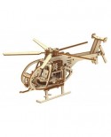 Puzzle 3D cu 173 piese din lemn - Helicopter (Wooden-City-WR344)