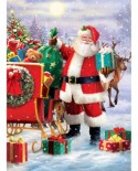 Puzzle 1000 piese - Simon Tread: Santa with Sled (Eurographics-6000-5639)