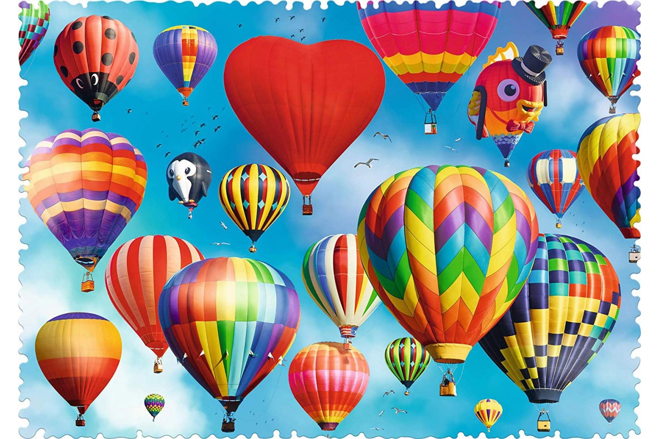 Puzzle Trefl - Crazy Shapes - Colorful Balloons, 600 piese dificile (11112)