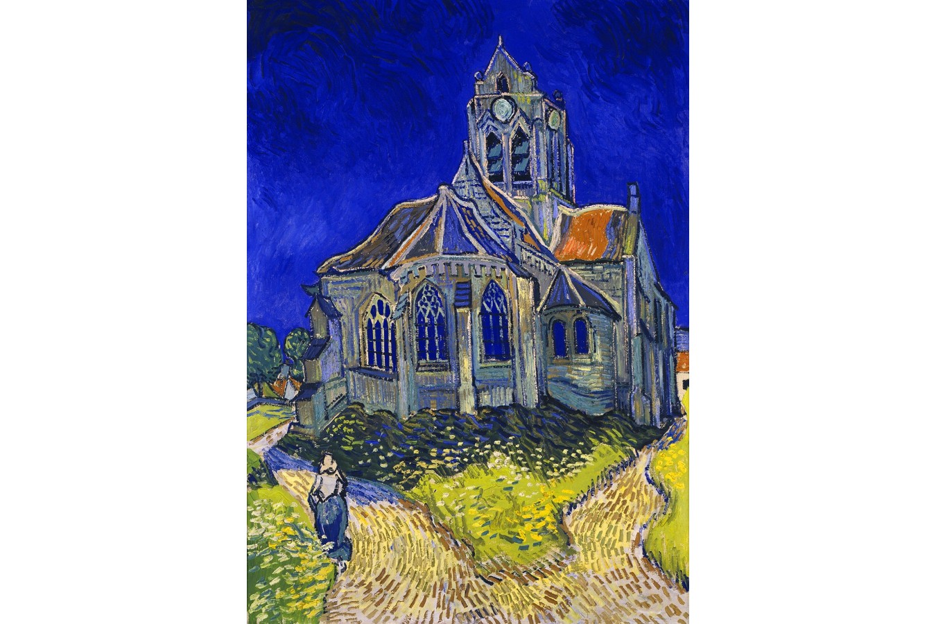 Puzzle 1000 piese Enjoy - Vincent Van Gogh: The Church in Auvers-sur-Oise (Enjoy-1152)