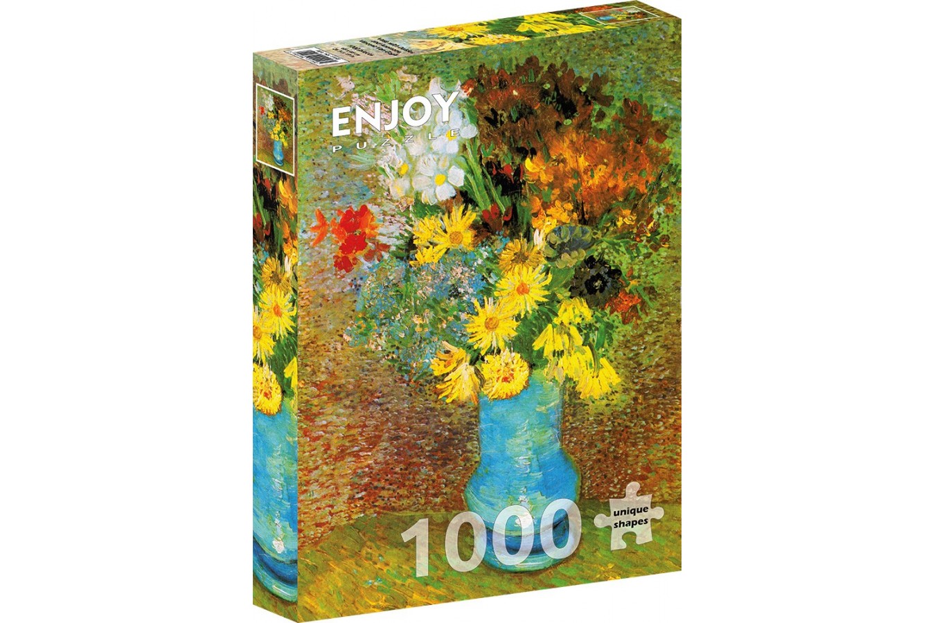 Puzzle 1000 piese Enjoy - Vincent Van Gogh: Vase with Daisies and Anemones (Enjoy-1158)