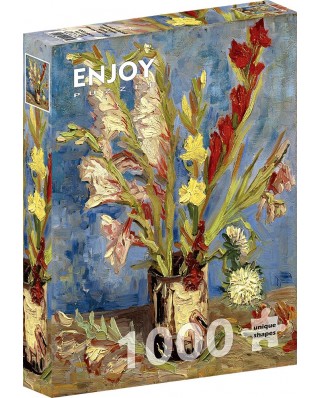 Puzzle 1000 piese Enjoy - Vincent Van Gogh: Vase with Gladioli and Chinese Asters (Enjoy-1161)