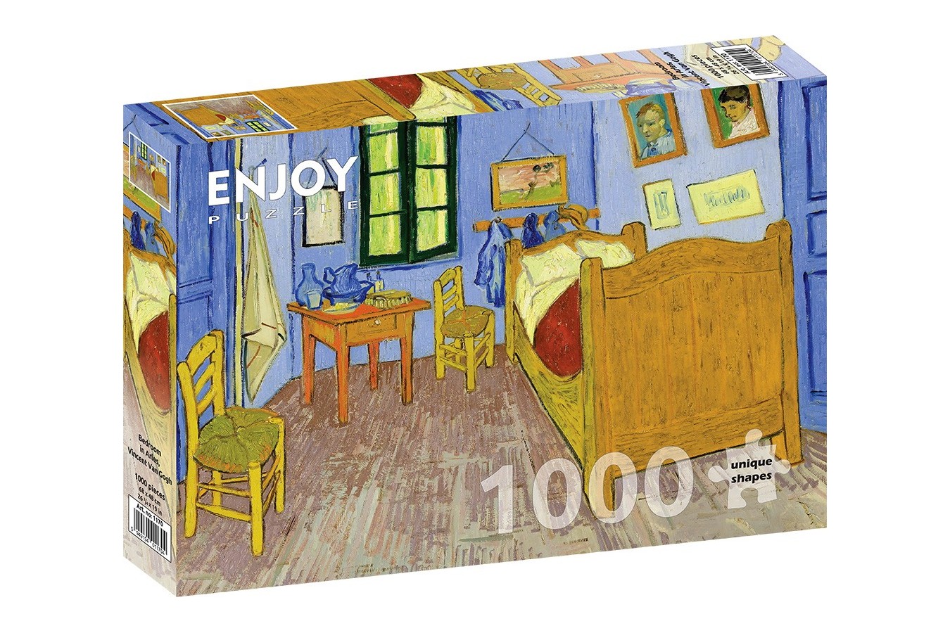 Puzzle 1000 piese Enjoy - Vincent Van Gogh: Bedroom in Arles (Enjoy-1170)