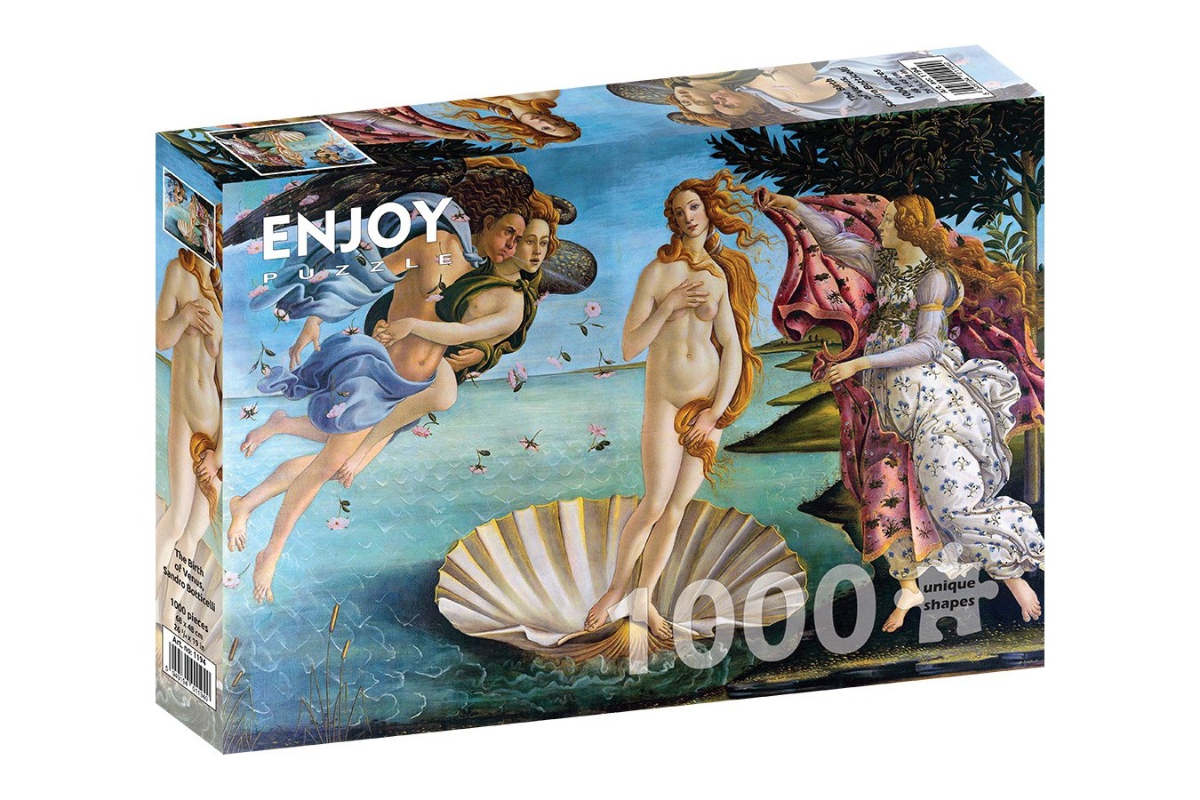 Puzzle 1000 piese Enjoy - Sandro Botticelli: The Birth of Venus (Enjoy-1194)