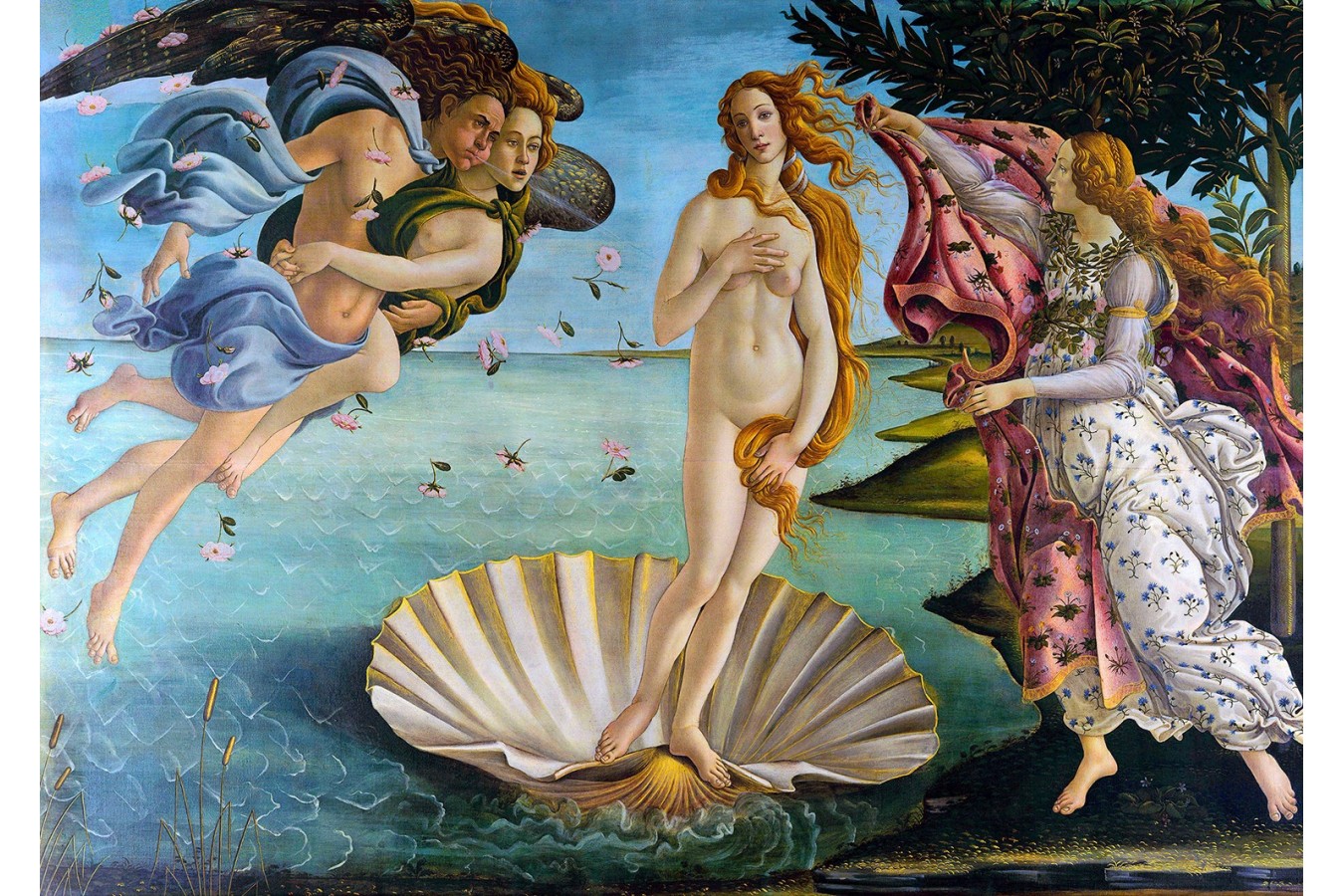 Puzzle 1000 piese Enjoy - Sandro Botticelli: The Birth of Venus (Enjoy-1194)