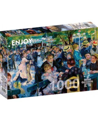 Puzzle 1000 piese Enjoy - Auguste Renoir: Dance at Le Moulin de la Galette (Enjoy-1206)