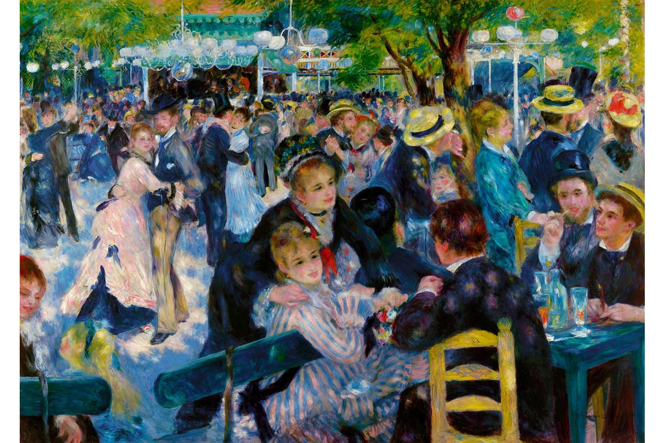 Puzzle 1000 piese Enjoy - Auguste Renoir: Dance at Le Moulin de la Galette (Enjoy-1206)