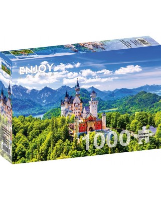 Puzzle 1000 piese Enjoy - Neuschwanstein Castle in Summer, Germany (Enjoy-1227)
